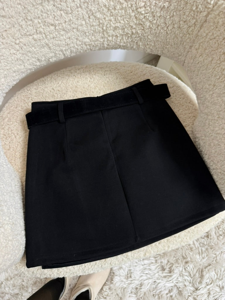 jupe short Jupe-short noir dsclothes