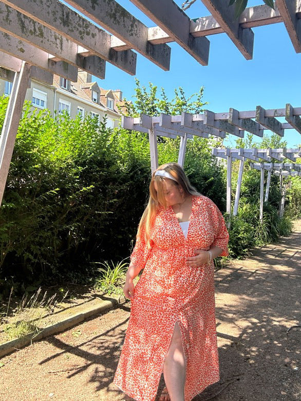 robe MARIA orange dsclothes