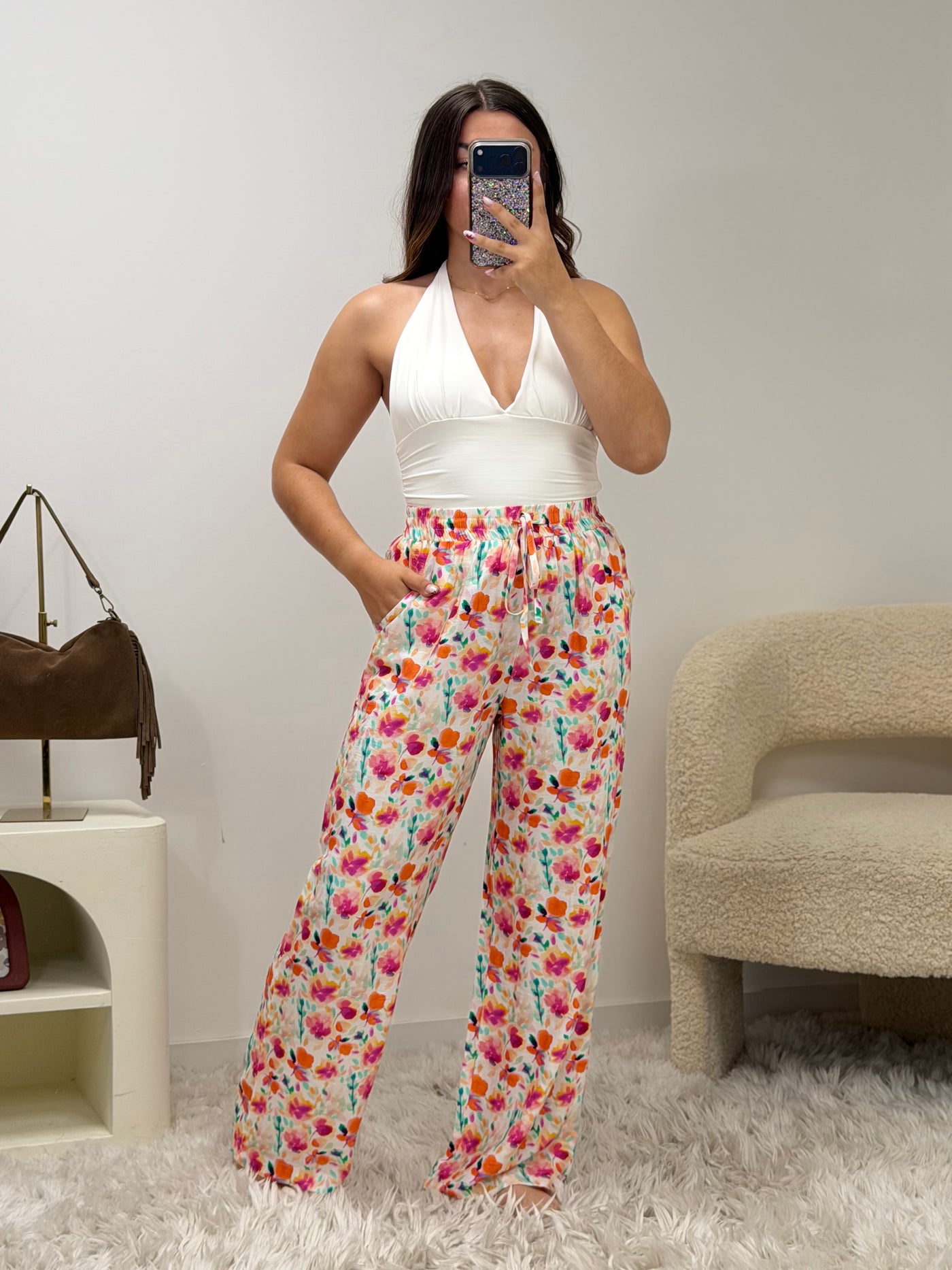 Pantalon Santa fluide femme, vue face, Ds'Clothes