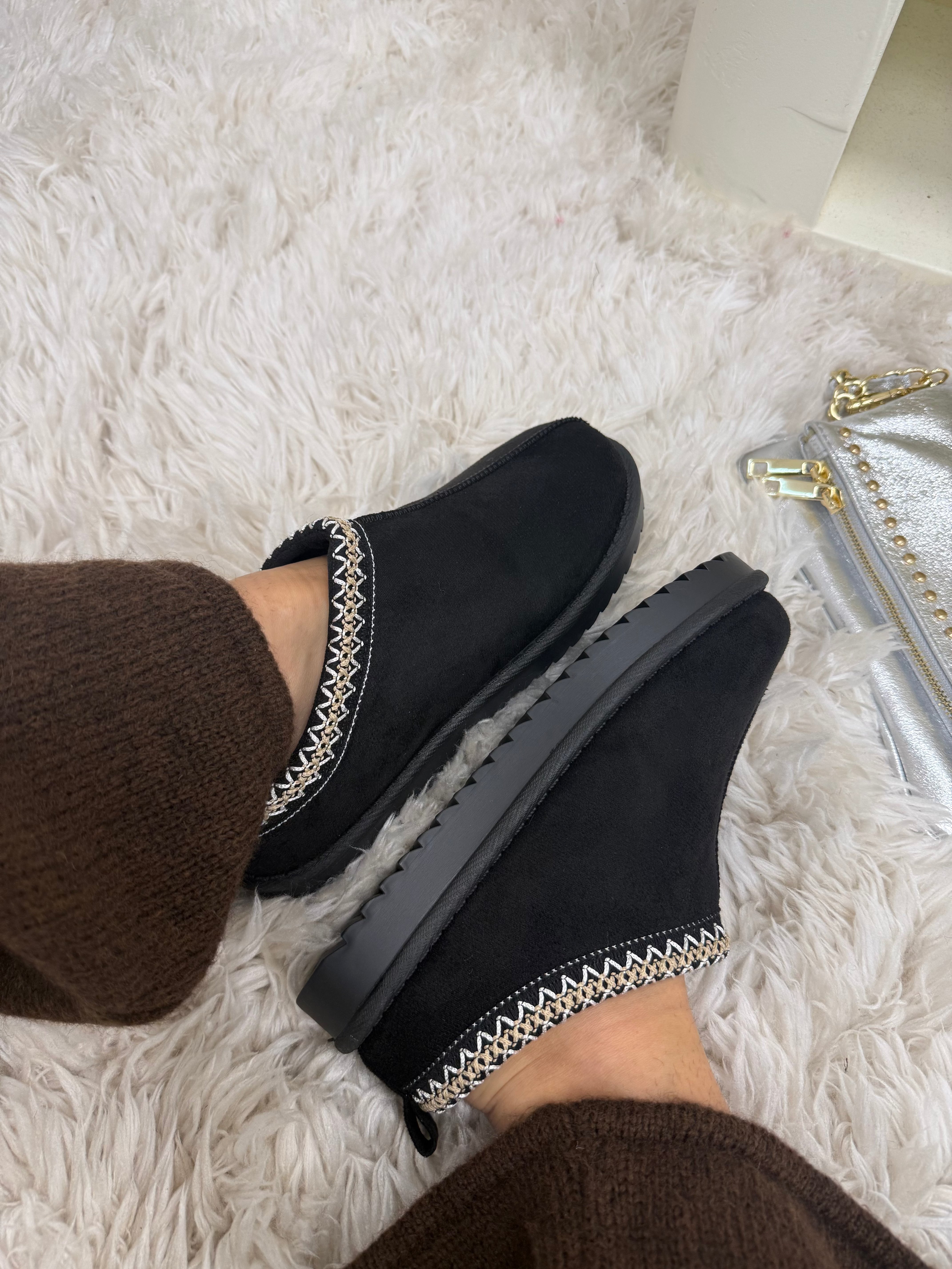 chaussures mules basse noir dsclothes