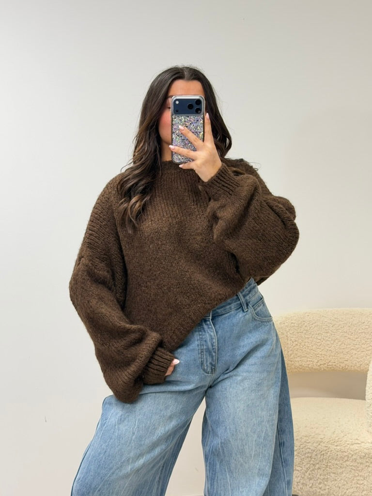 pull pull BELLE marron dsclothes