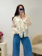 Blouse DORINE plumetis femme vue de face - Ds'Clothes
