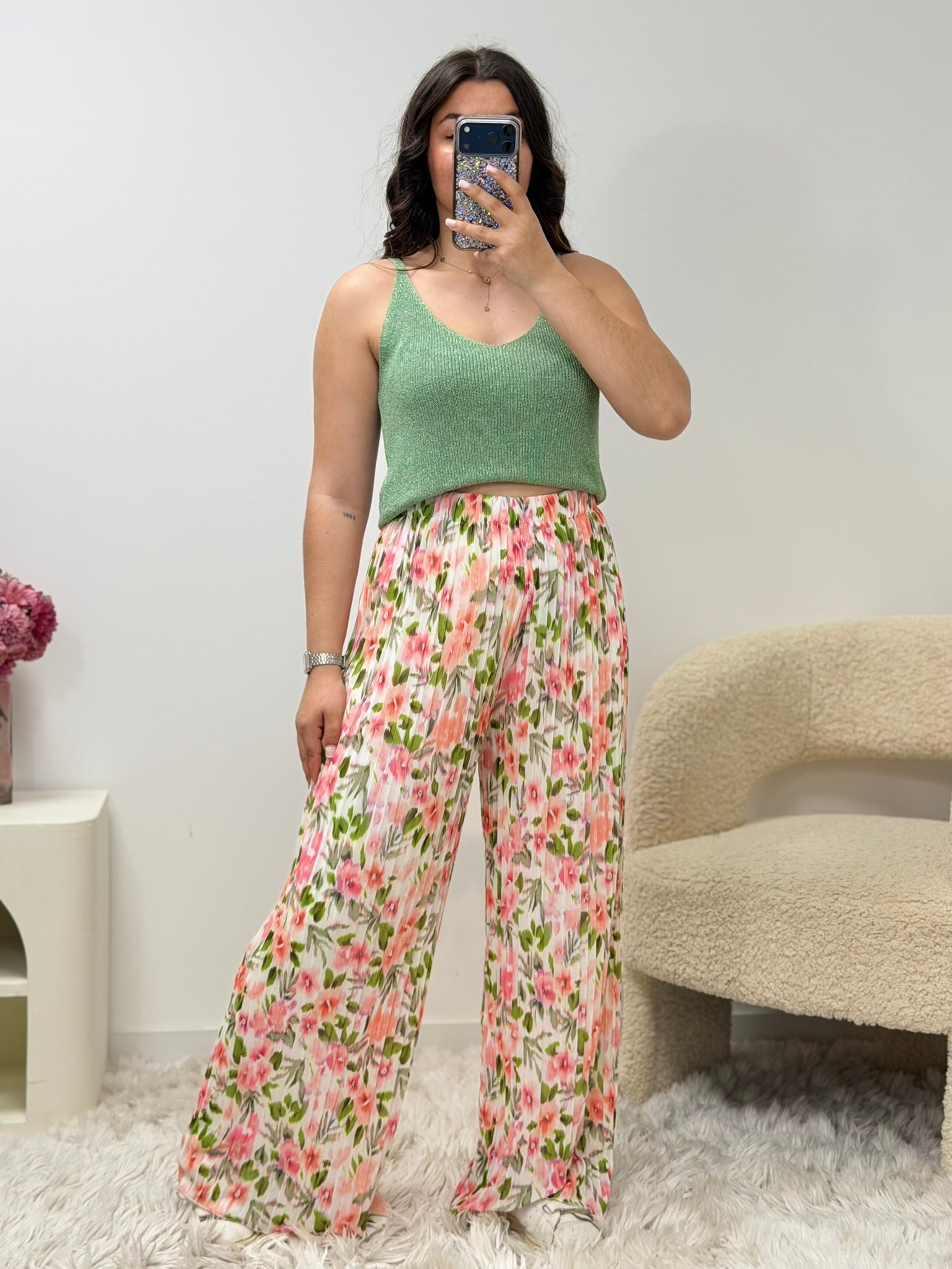 pantalon Pantalon MIRA blossom rose dsclothes