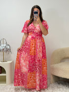 Robe longue Jess fluide en viscose - vue détail - Ds'Clothes