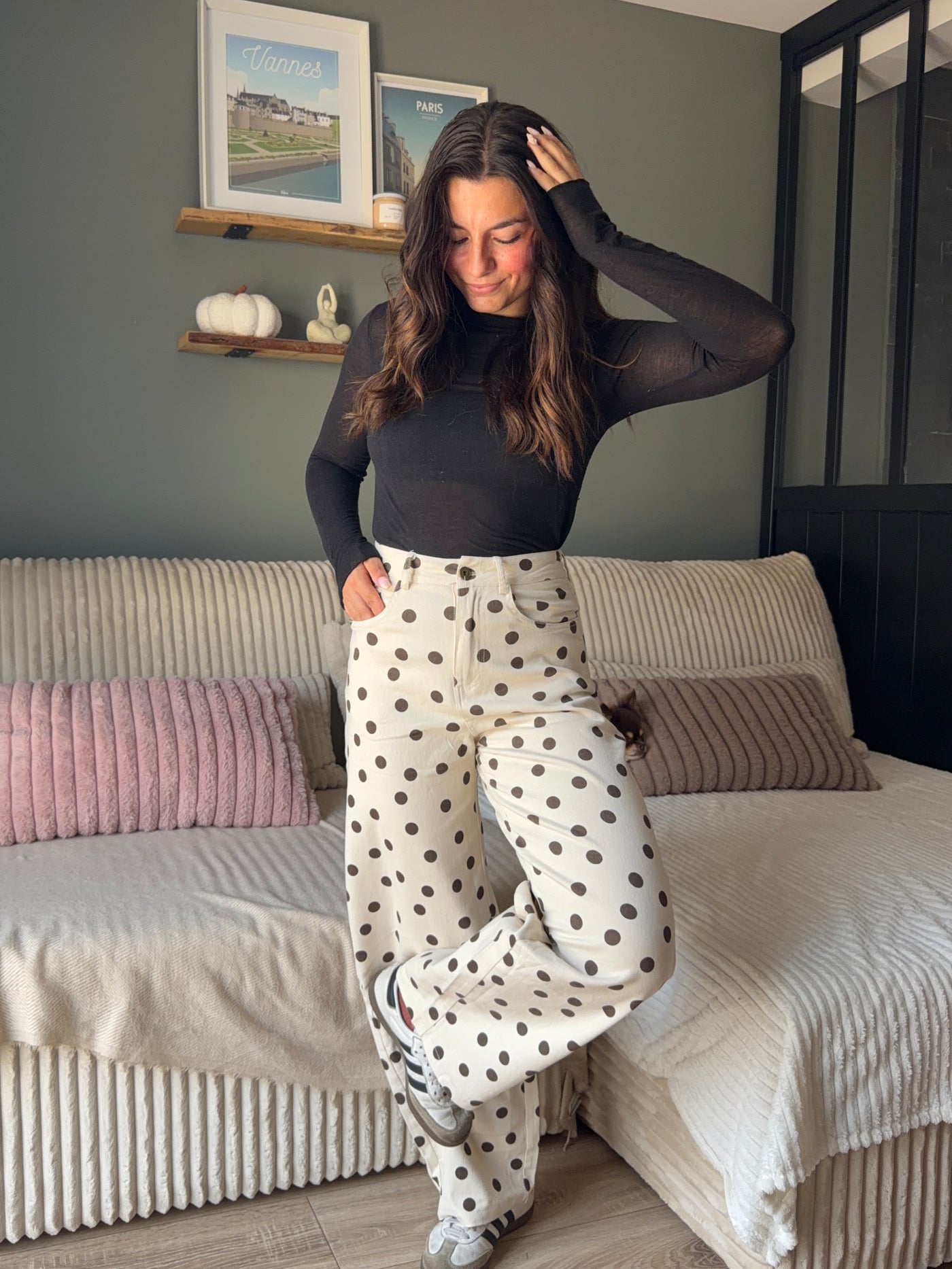 Jean Polka à pois dsclothes