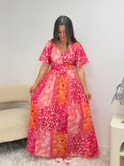 Robe longue Jess fluide en viscose - vue face - Ds'Clothes