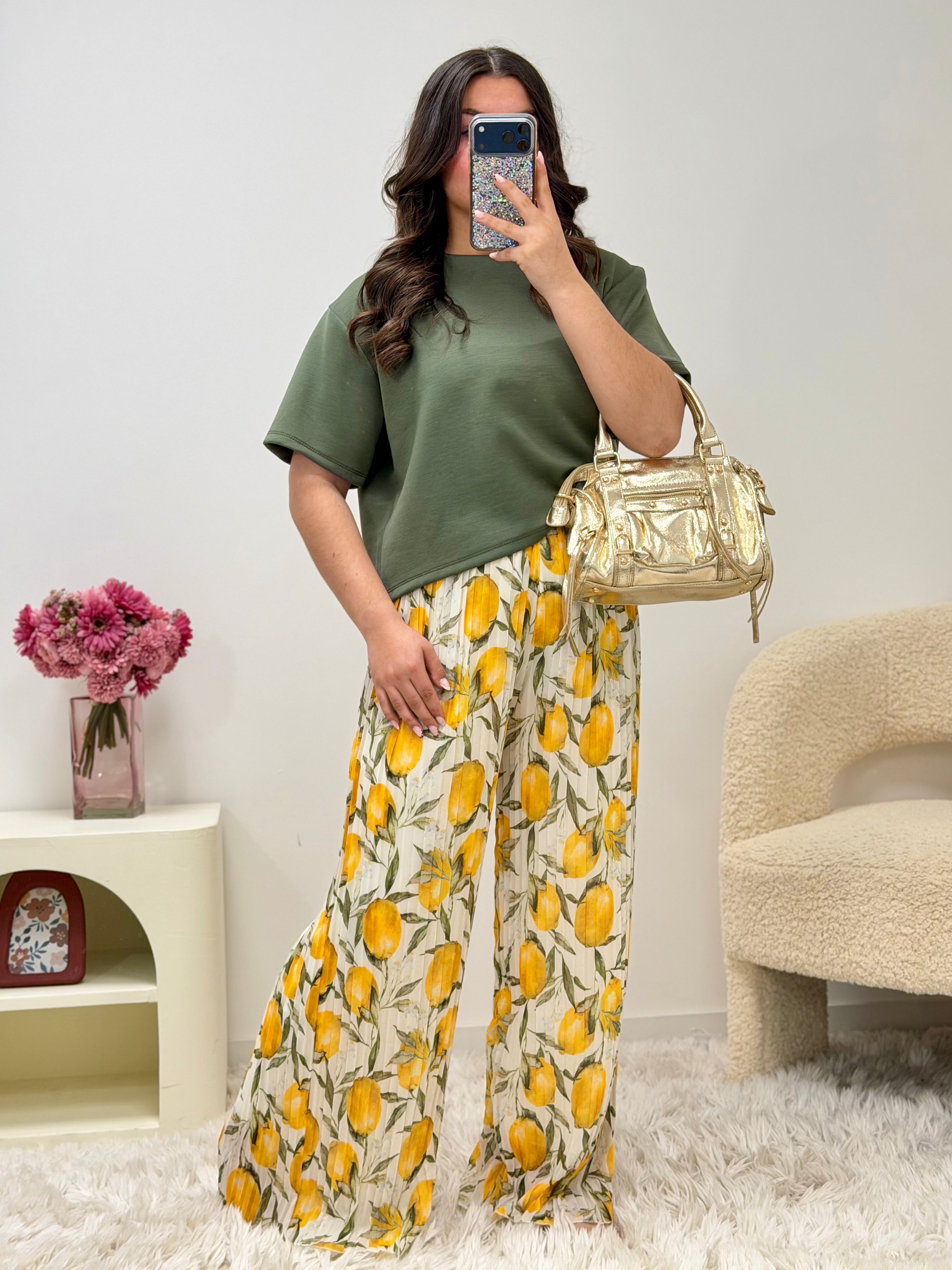 pantalon pnatalon MIRA citron dsclothes