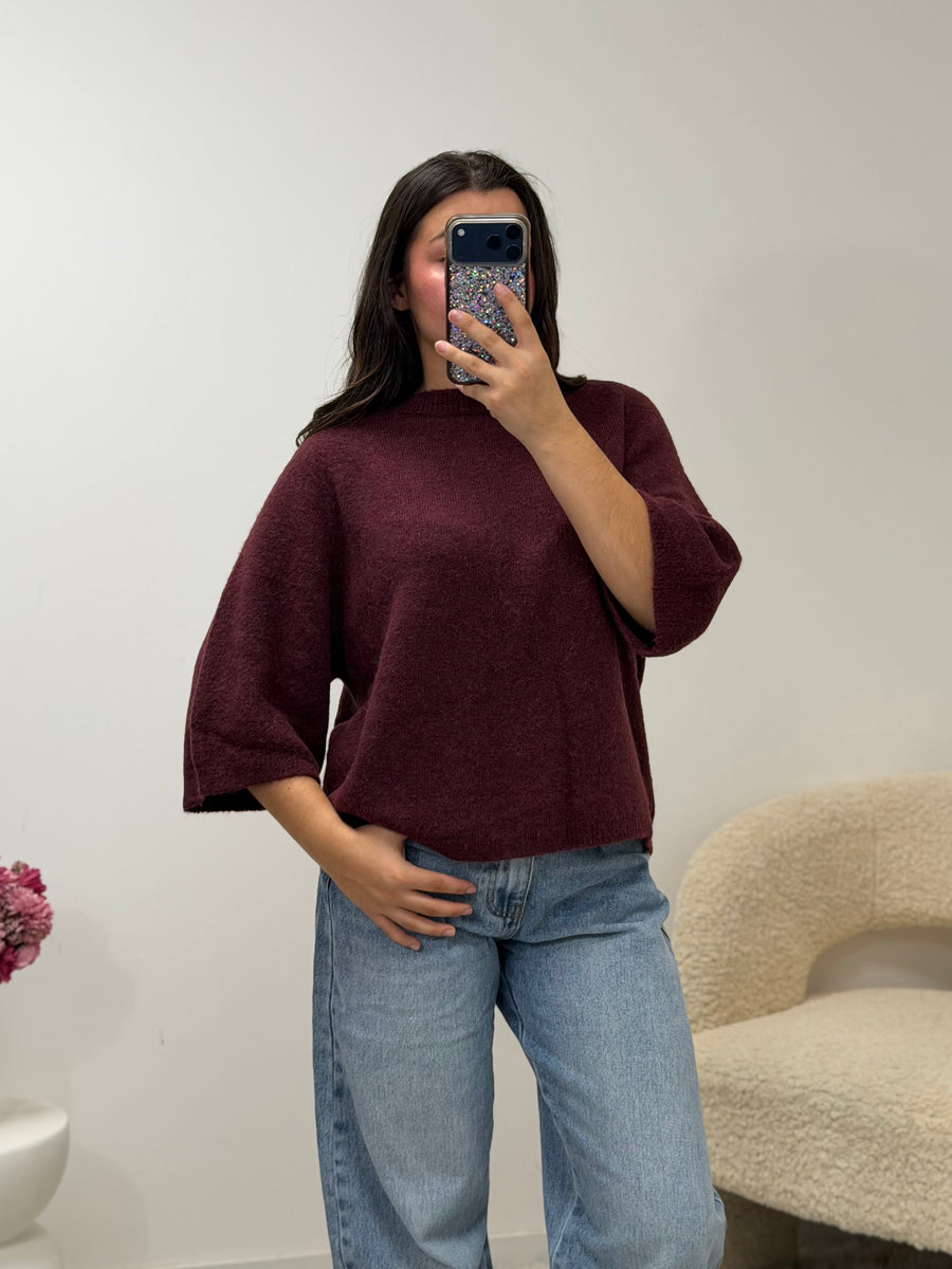 Pull Giulia bordeaux 🇮🇹 dsclothes
