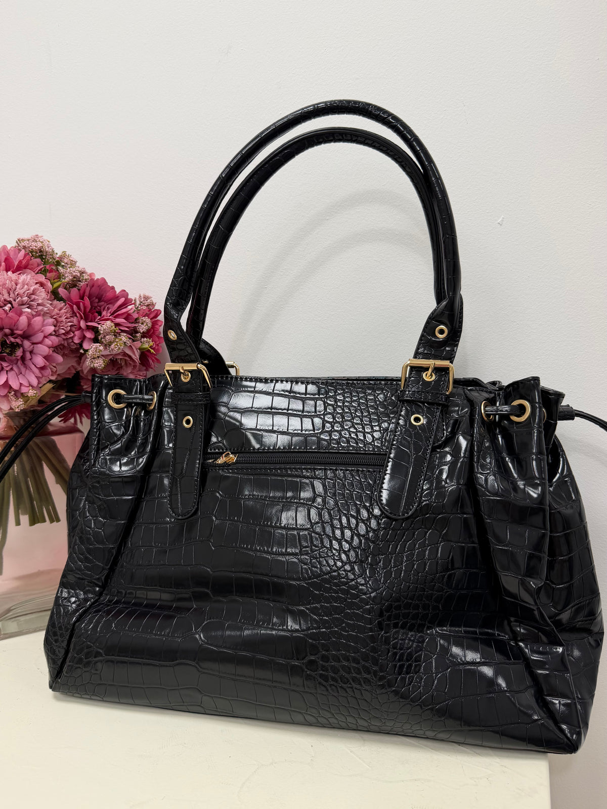 sac Sac LOLA XL croco noir dsclothes
