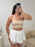 Top à bretelle beige stretch taille unique femme - vue face - Ds'Clothes