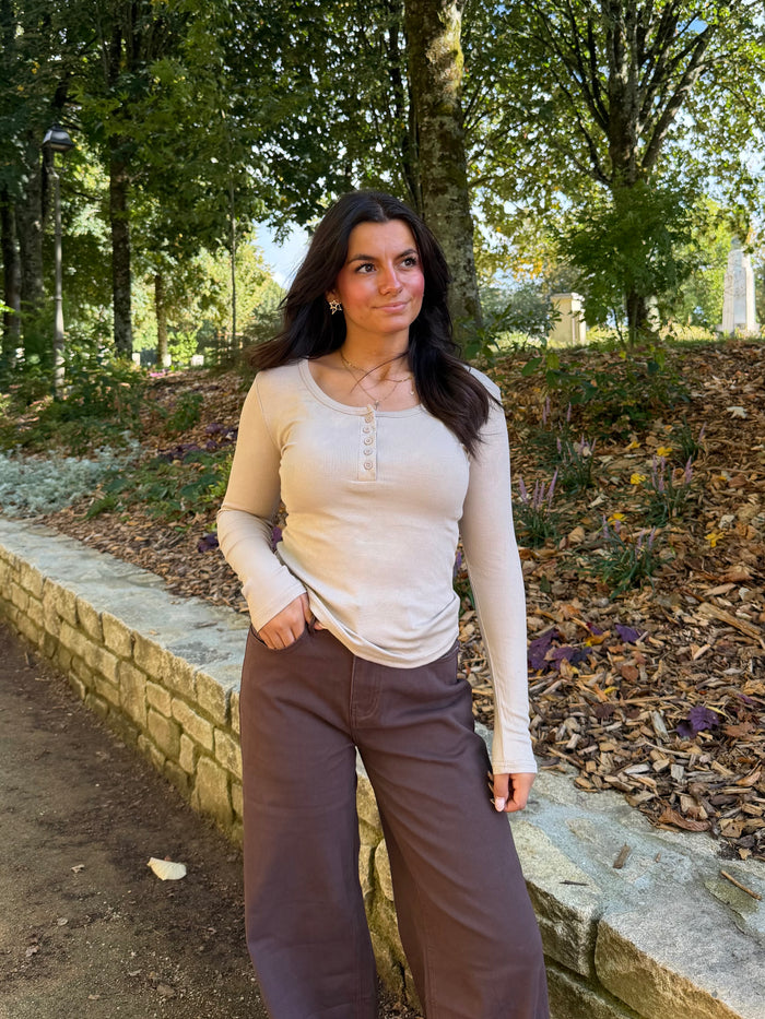haut T-shirt NINON beige dsclothes