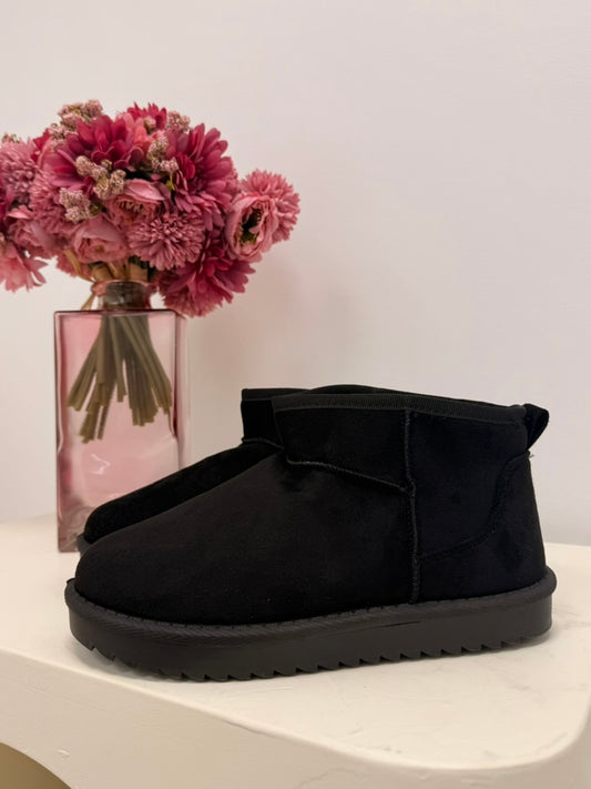 bottines fourrées noir