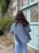 haut Blouse ALINE bleu marine dsclothes