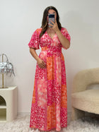 Robe longue Jess fluide en viscose - vue portée - Ds'Clothes