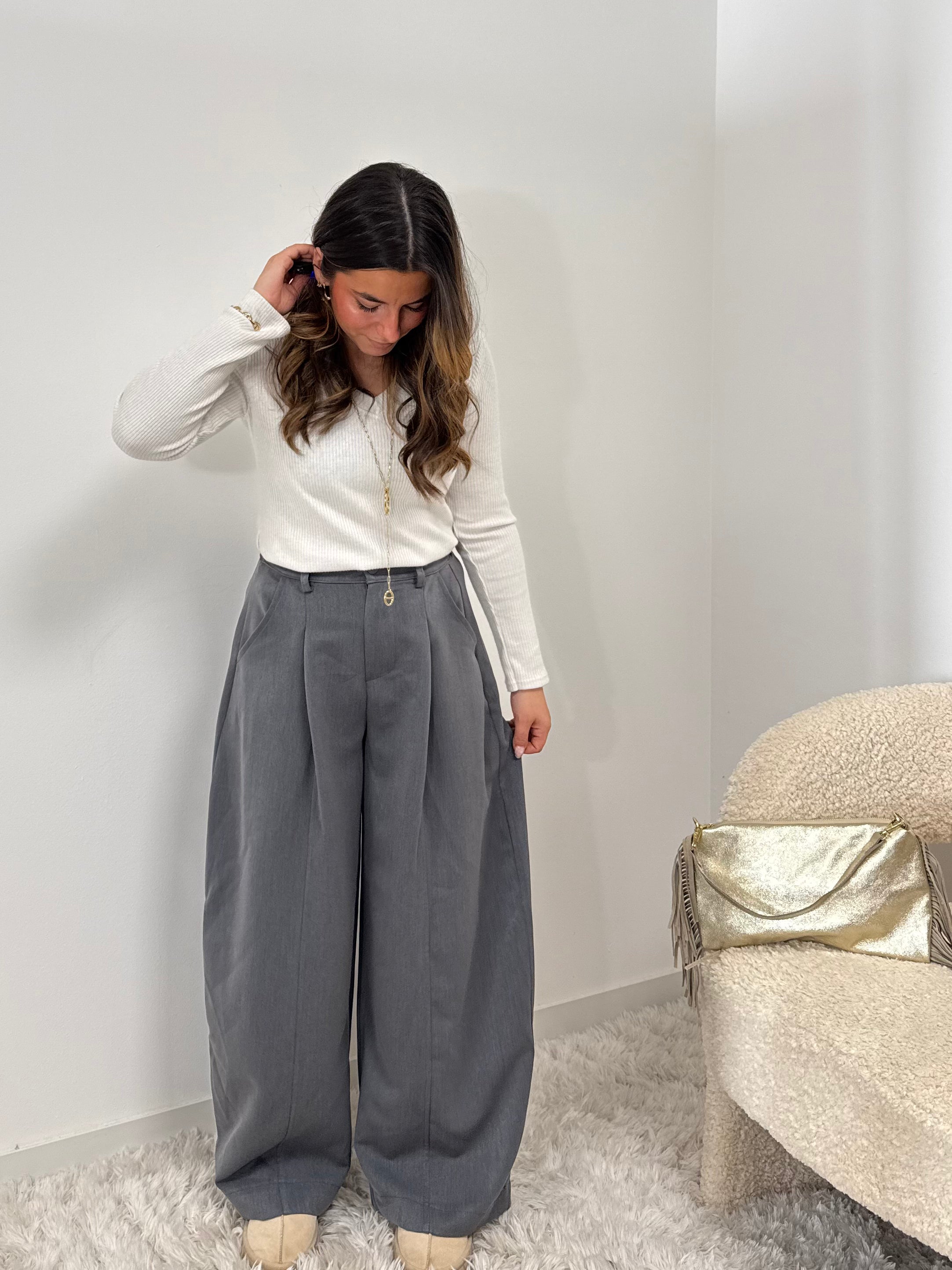 pantalon Pantalon ÉLISE gris dsclothes