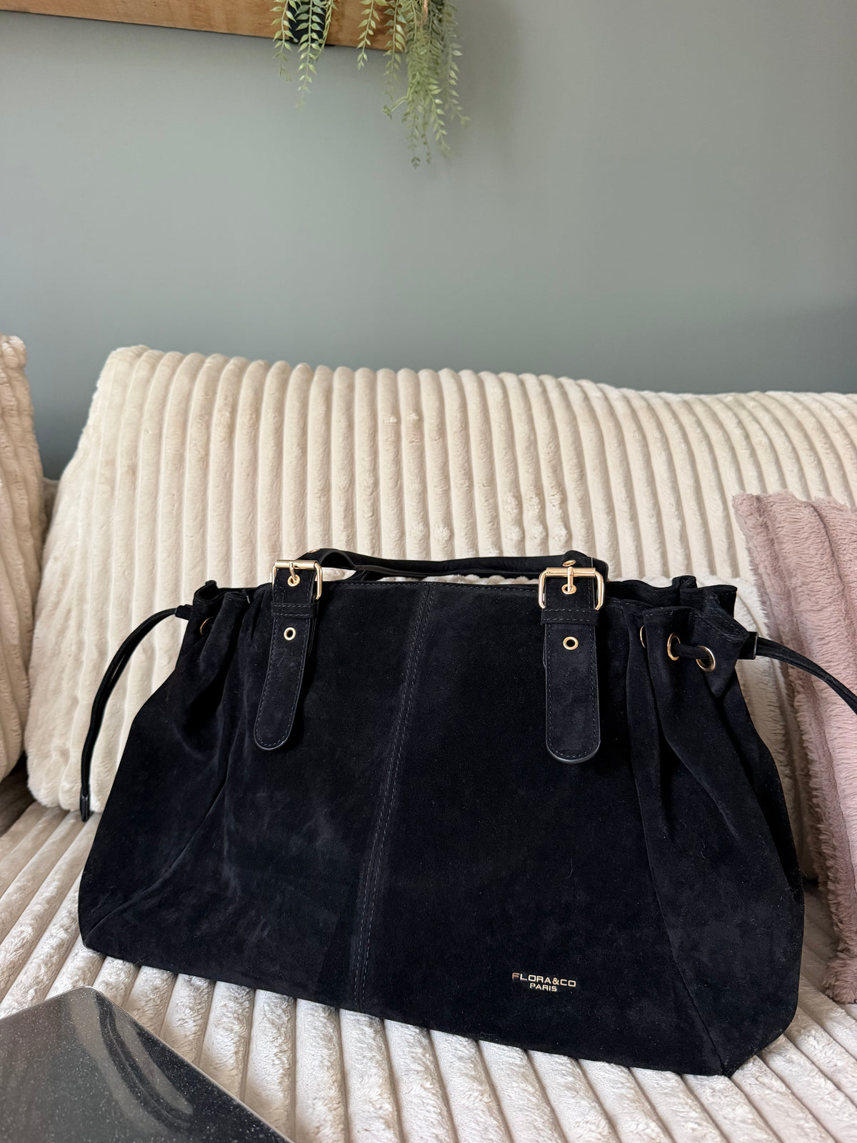 Sac LOLA XL suédine noir dsclothes