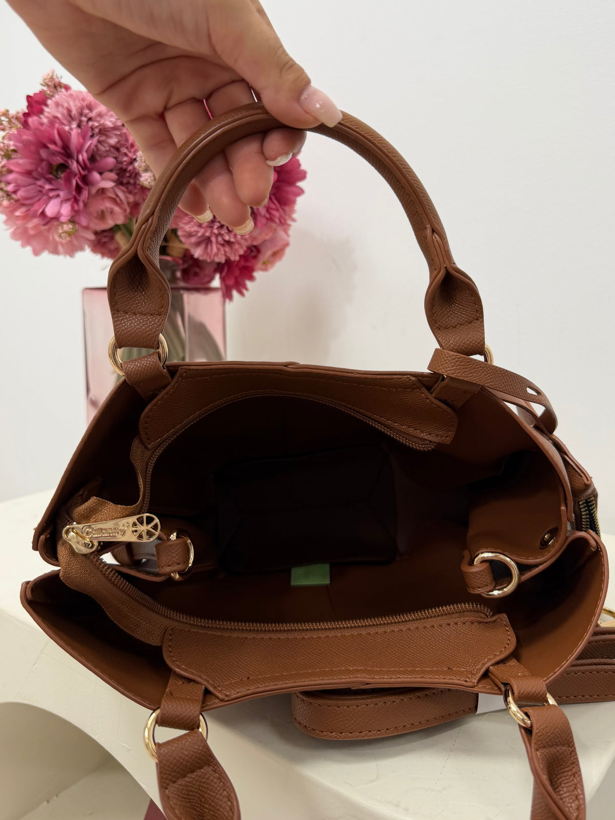 sac Sac LOLA XL croco camel dsclothes