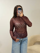 Top en dentelle ROMANE bordeaux dsclothes