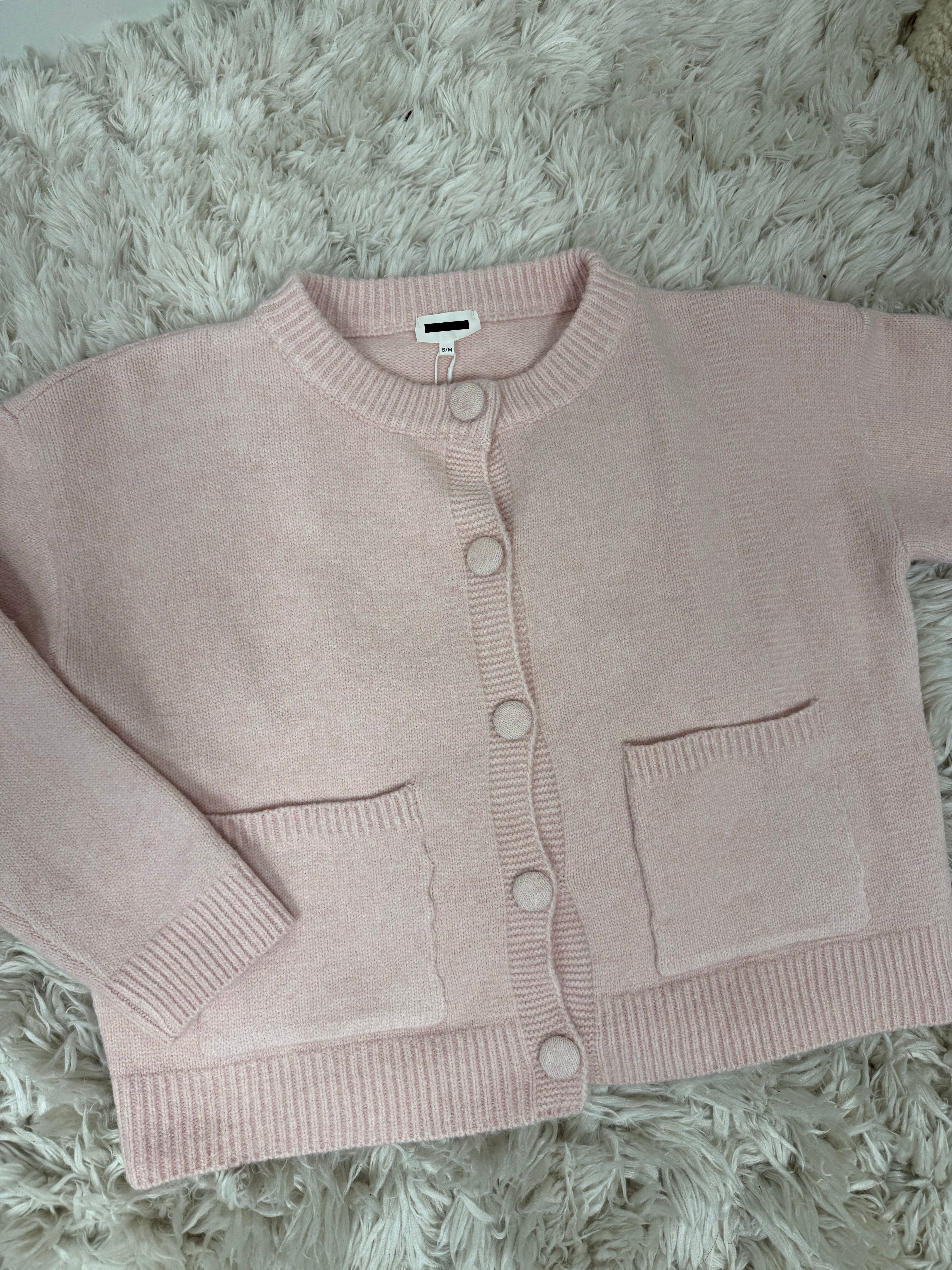 gilet Cardigan Anéa rose dsclothes