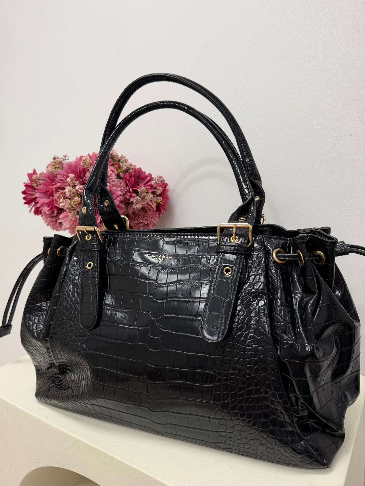 sac Sac LOLA XL croco noir dsclothes