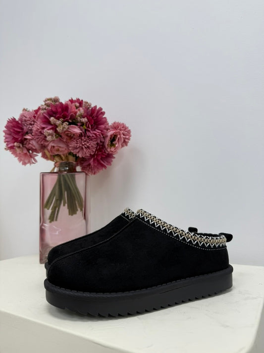 mules basse noir
