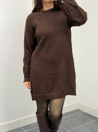 Robe pull ELO marron dsclothes