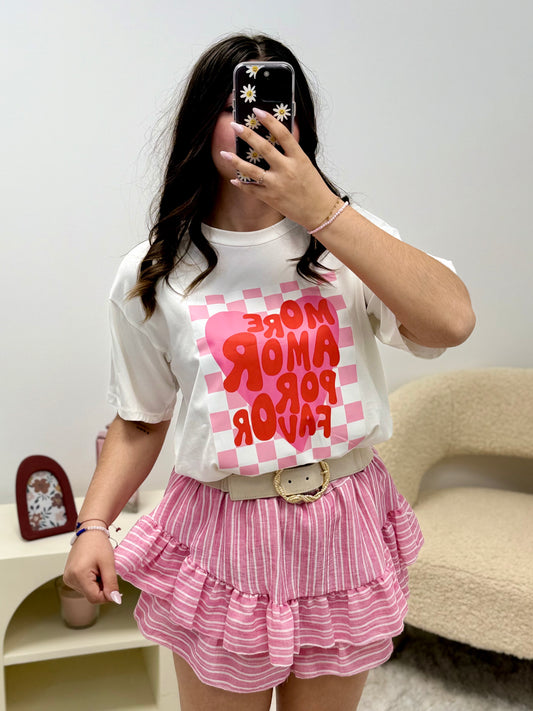 t-shirt MORE AMOR POR FAVOR