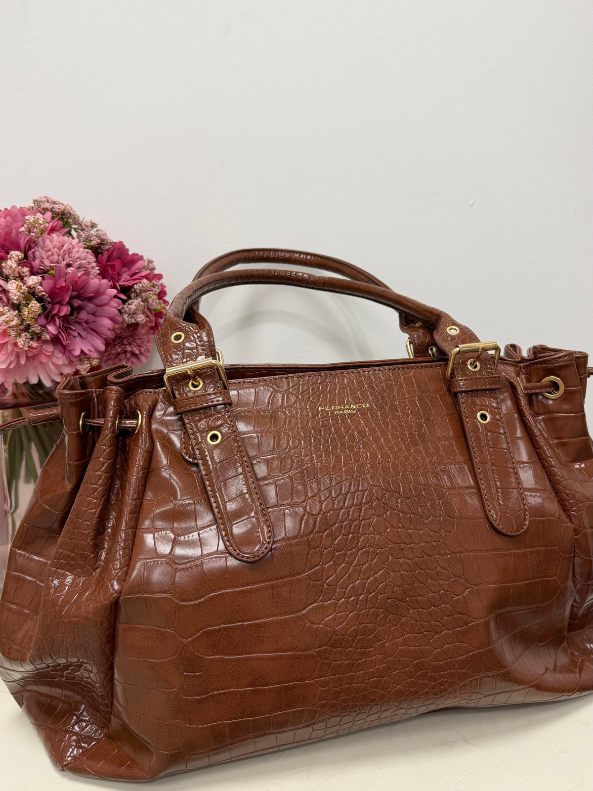 sac Sac LOLA XL croco camel dsclothes