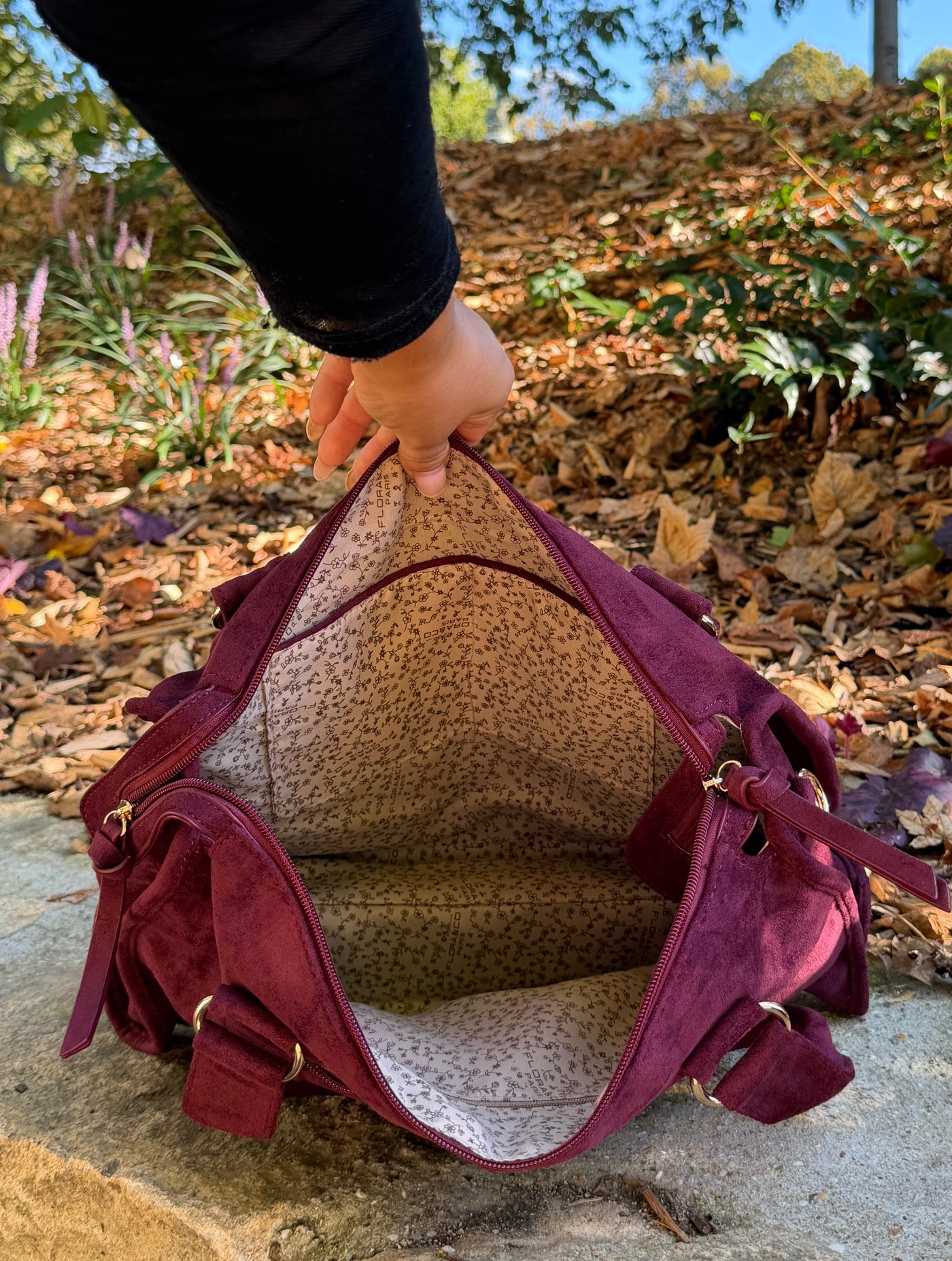 sac Sac MILO suédine bordeaux dsclothes