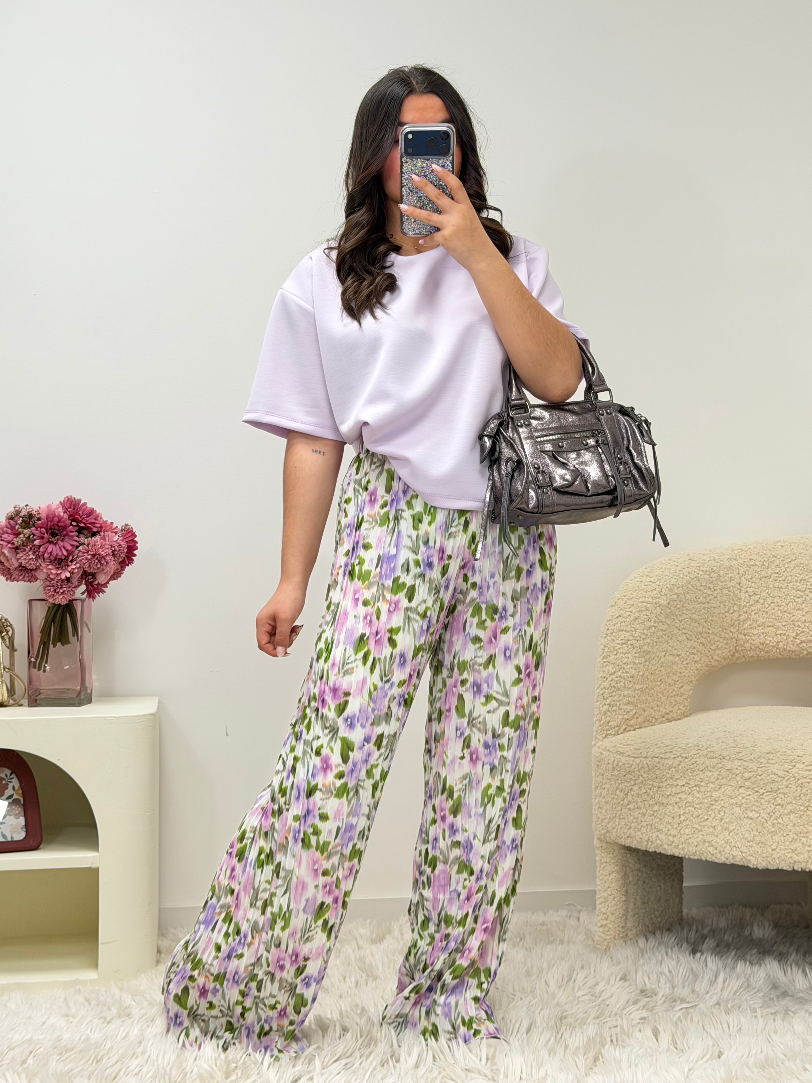 pantalon pnatalon MIRA blossom lila dsclothes