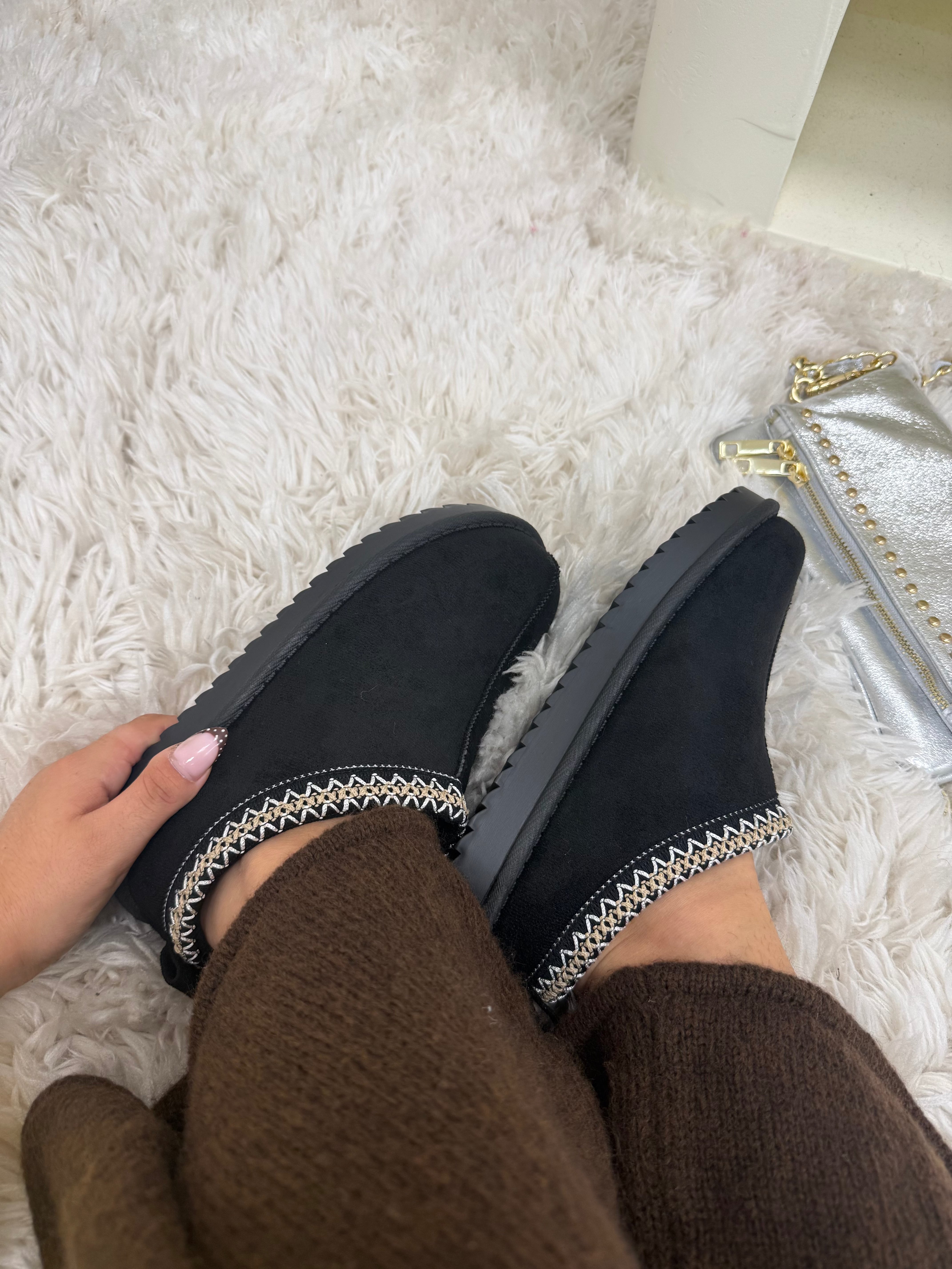 chaussures mules basse noir dsclothes