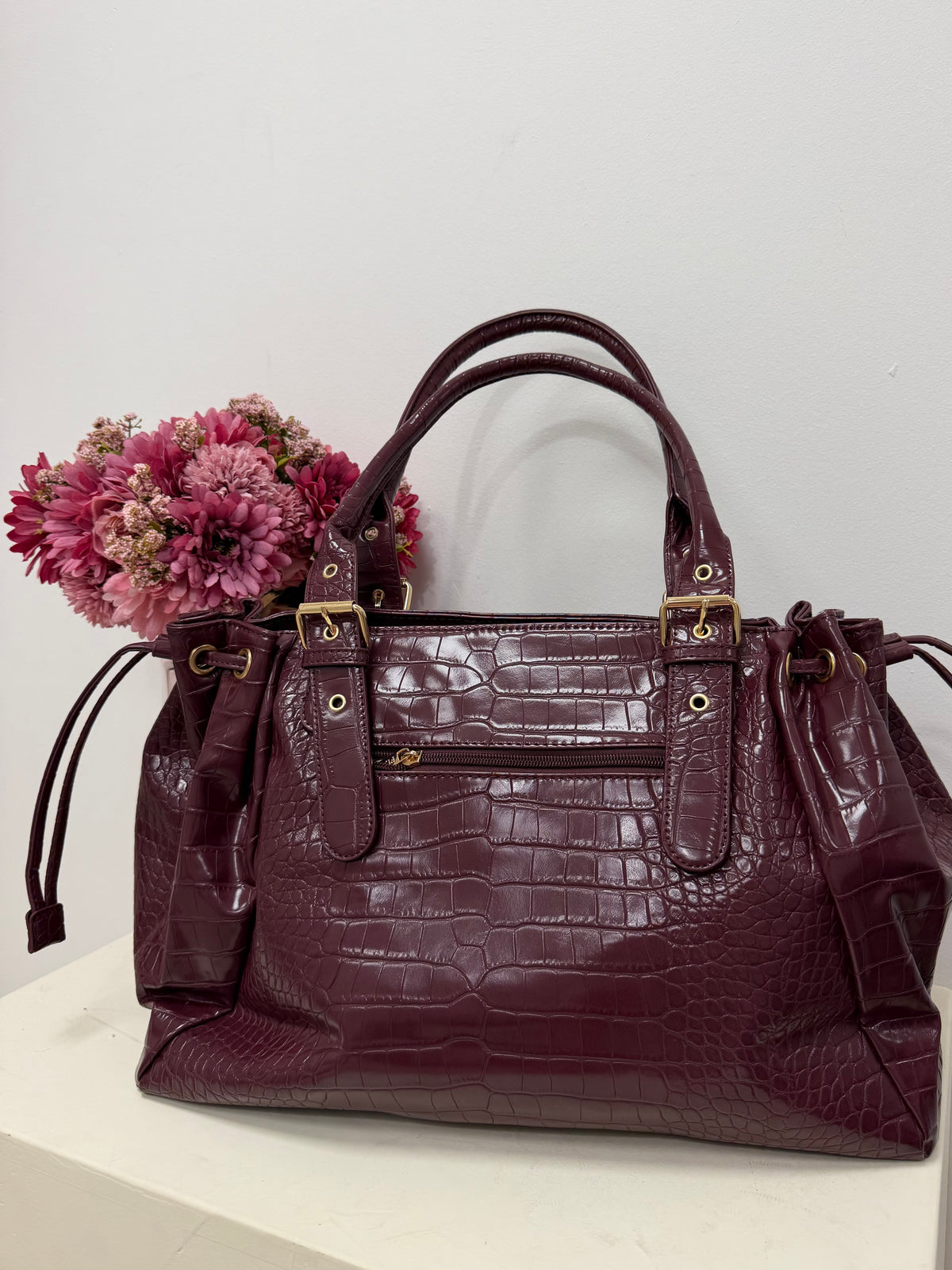 sac Sac LOLA XL croco bordeaux dsclothes