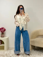 Blouse DORINE plumetis femme portée - Ds'Clothes