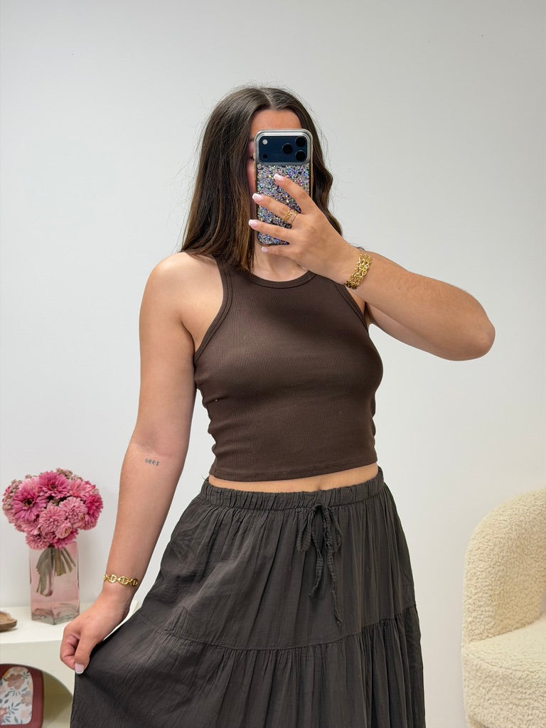 haut Débardeur JULIE marron dsclothes