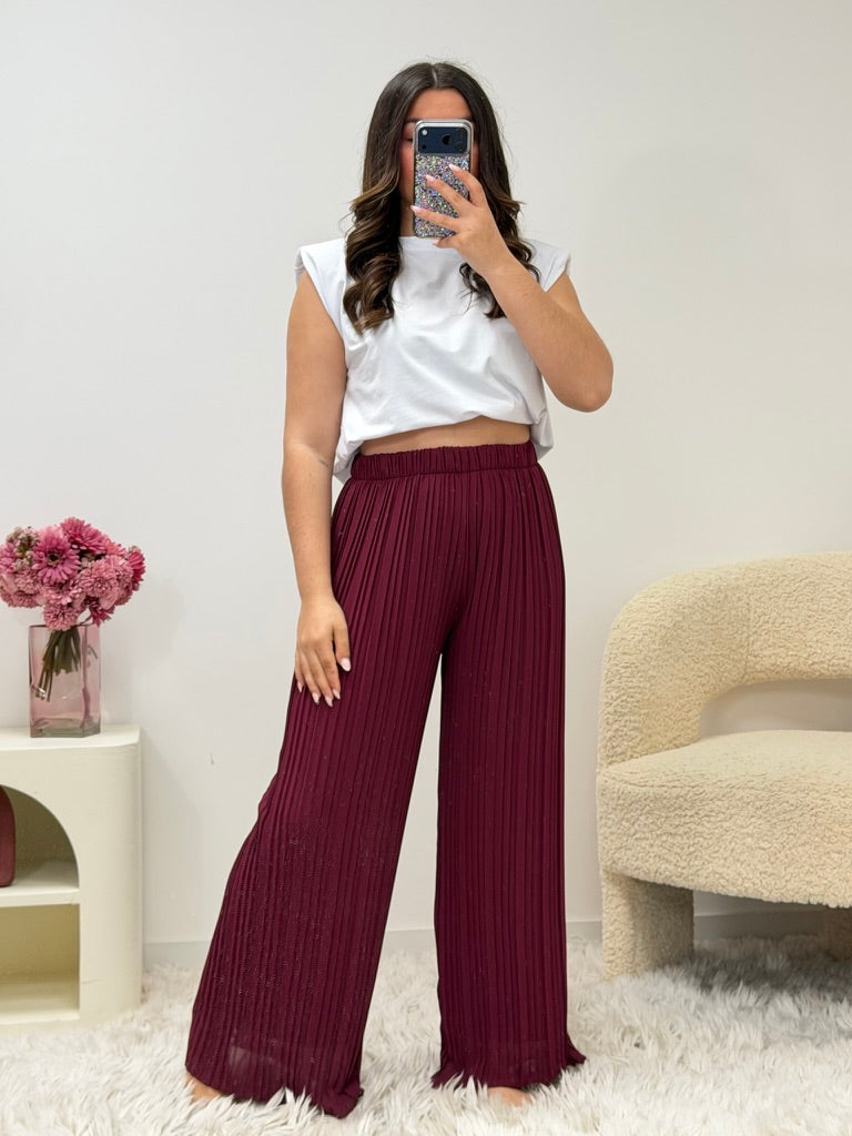 pantalon ROMY bordeaux