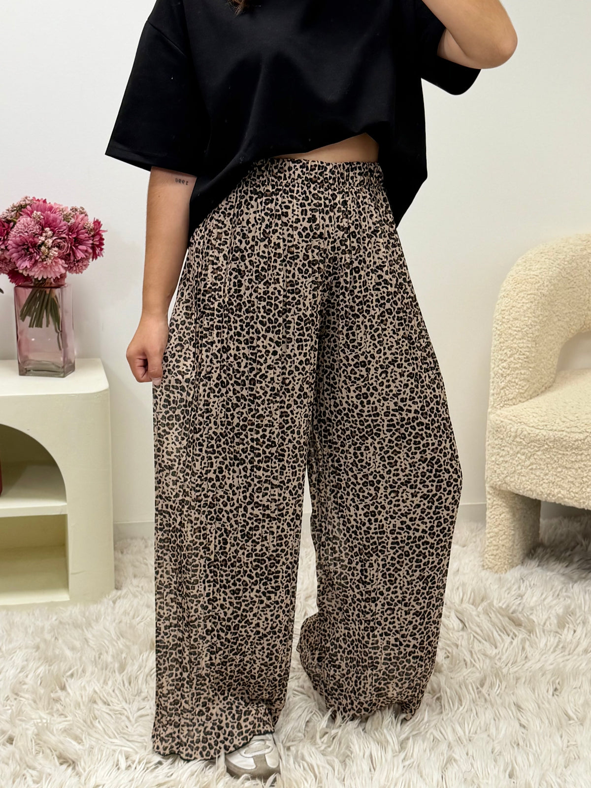 pantalon Pantalon MIRA Léopard gris dsclothes