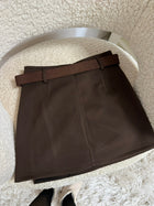 jupe short Jupe-short marron dsclothes