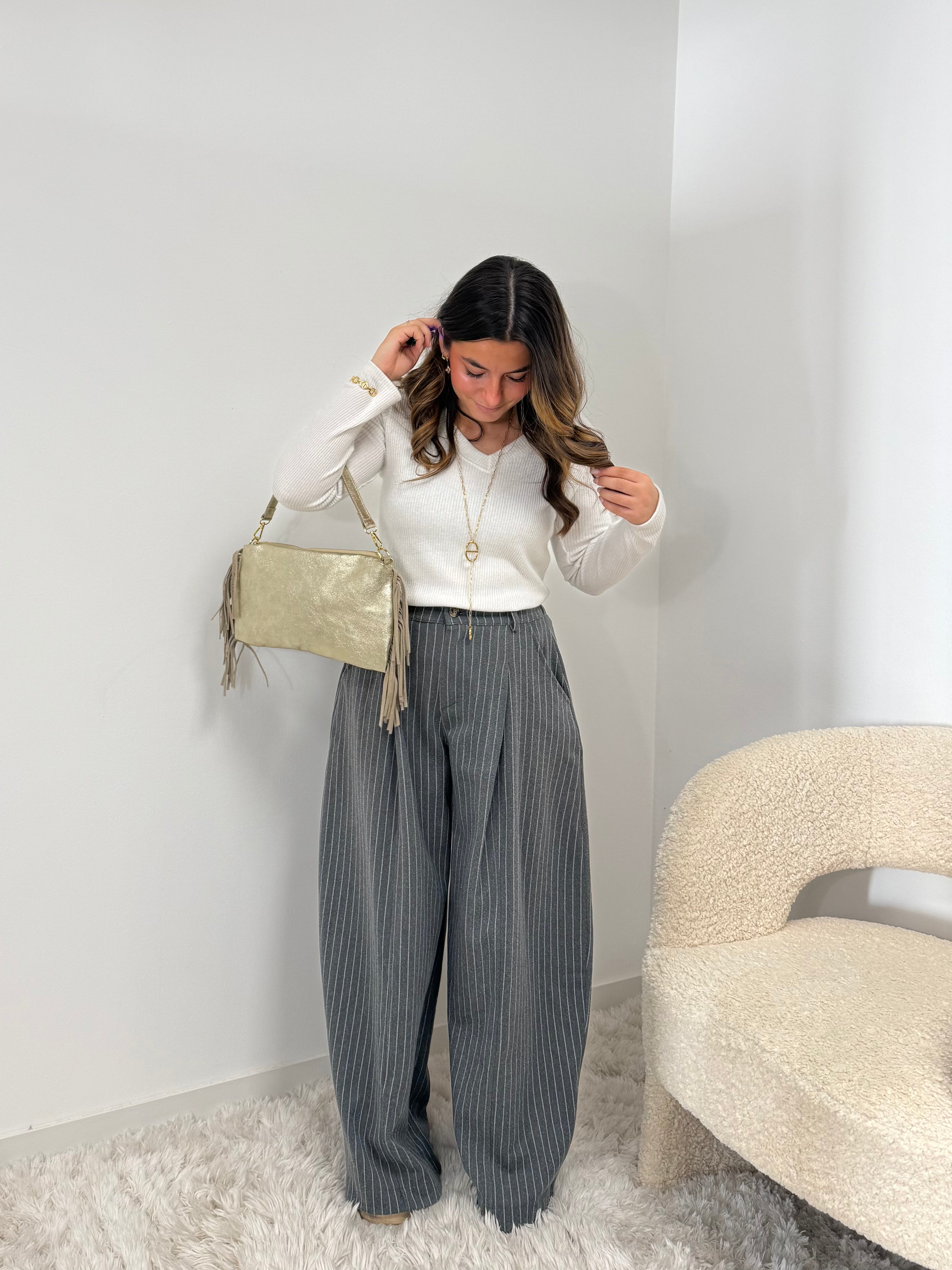 pantalon Pantalon BLEUENN gris dsclothes