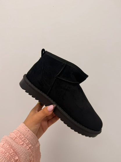 bottines fourrées noir