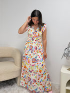 Robe longue Lydie en viscose soyeuse - vue détail - Ds'Clothes