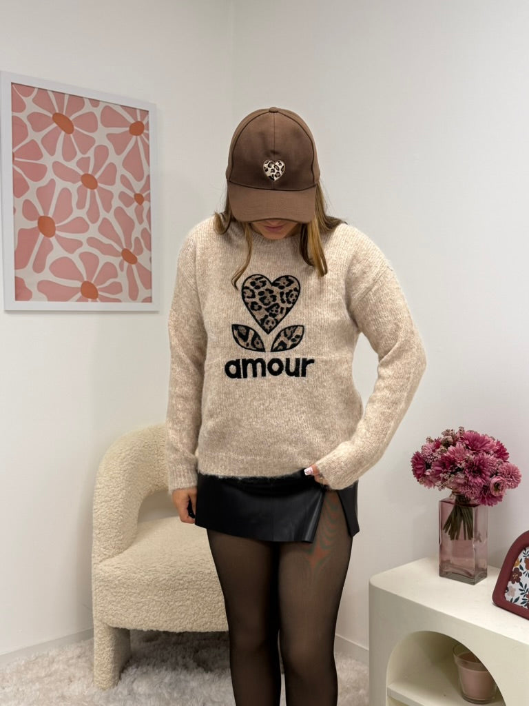 accessoires casquettes coeur léo marron dsclothes