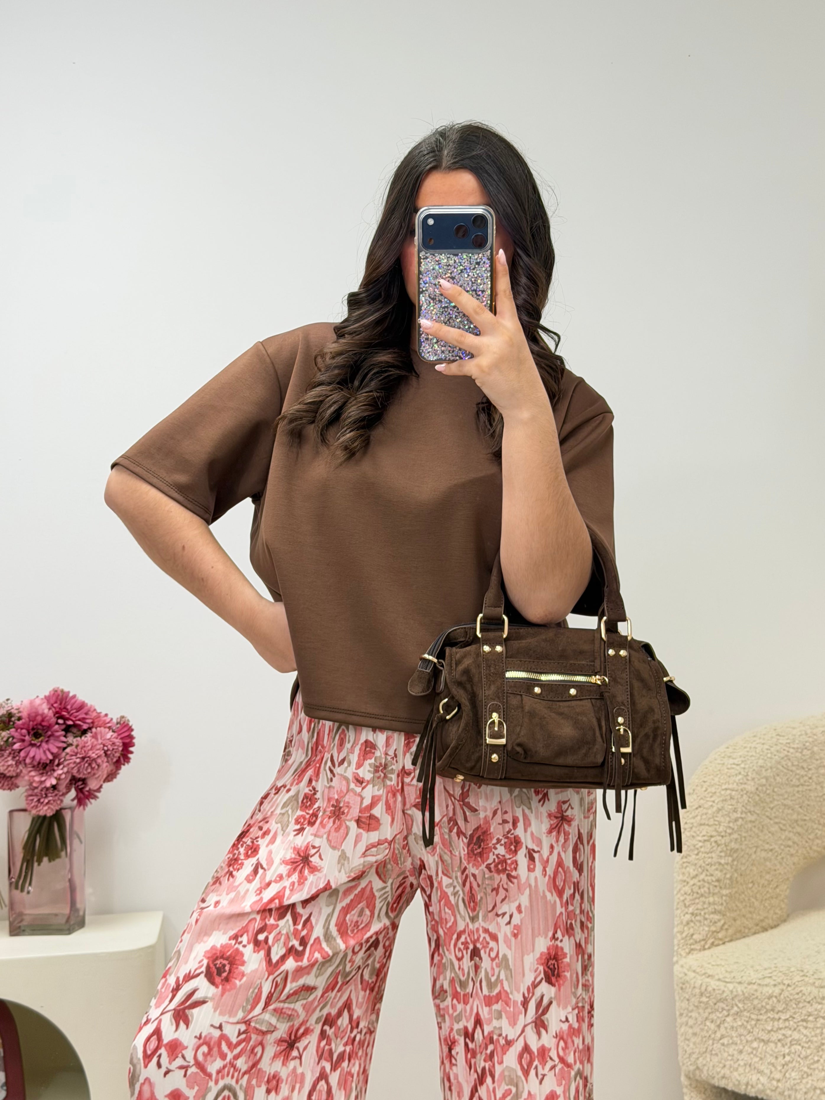 haut T-shirt RACHEL marron dsclothes