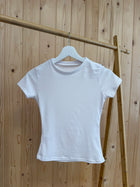 T-shirt Zoé blanc en viscose stretch Ds'Clothes