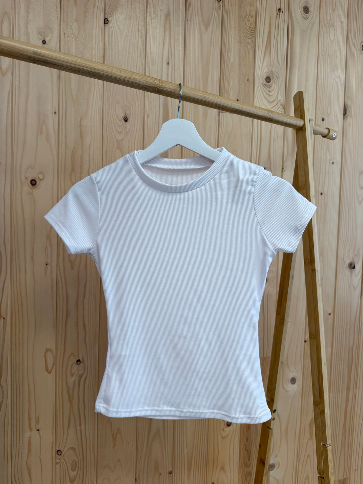 T-shirt Zoé blanc en viscose stretch Ds'Clothes
