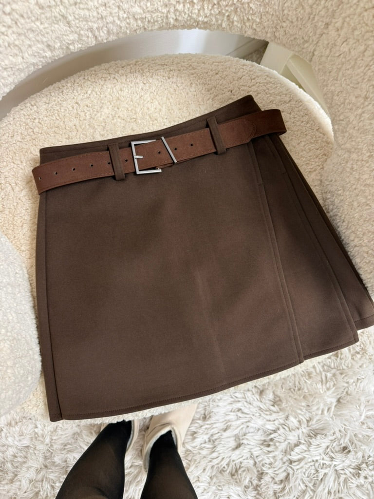 jupe short Jupe-short marron dsclothes