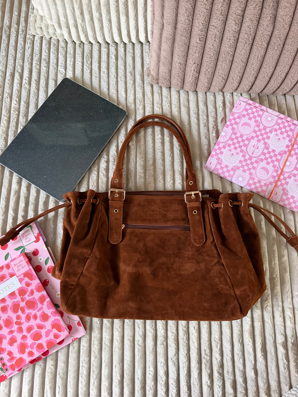Sac LOLA XL suédine camel dsclothes