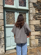 haut Blouse ALINE marron dsclothes