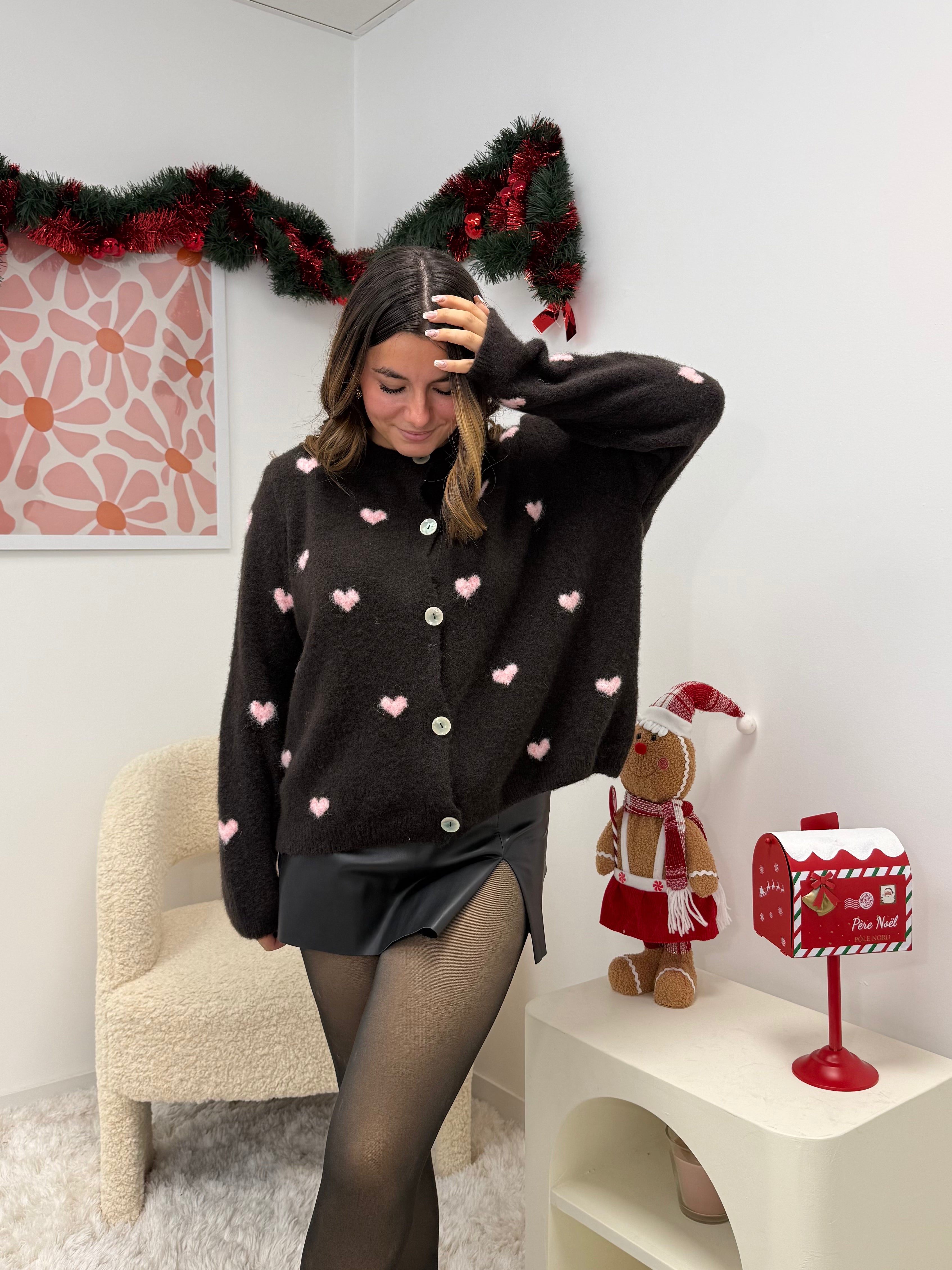 gilet Gilet HEART marron dsclothes