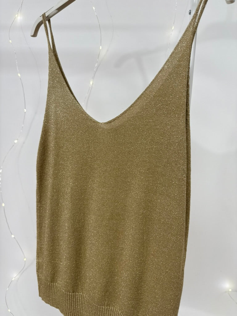 Tops à paillettes (doré)
