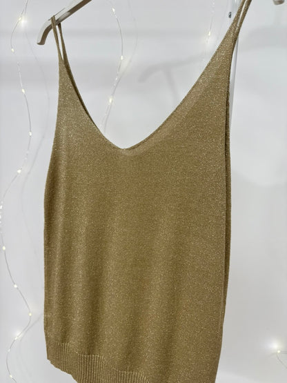 Tops à paillettes (doré)